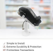 Load image into Gallery viewer, DCCStands Dejavoo Z8 / Dejavoo Z11 7" Swivel and Tilt White Stand with Anti-Theft POS Device Terminal to Stand Security Tether Lock - Fits Dejavoo Z11 HW # v1.3
