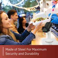 Load image into Gallery viewer, Castles VEGA3000 Freestanding Swivel and Tilt Stand (White) With Square Plate