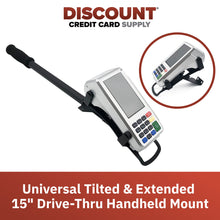Load image into Gallery viewer, DCCStands Tilted Drive-Thru Extended 15" Handheld Bracket/Mount for Most Terminal Types