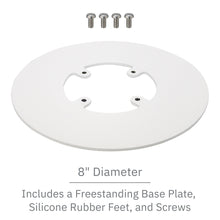 Load image into Gallery viewer, Clover Flex 3 / Flex 4 Freestanding Swivel and Tilt Stand with Round Plate (White)