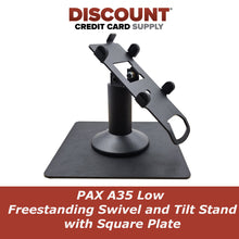 Load image into Gallery viewer, PAX A35 Low Freestanding Swivel and Tilt Stand with Square Plate
