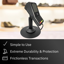 Load image into Gallery viewer, Verifone V200 / V400 Freestanding Swivel and Tilt Stand with Round Plate