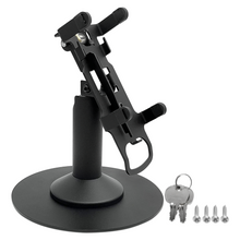 Load image into Gallery viewer, PAX A80 Freestanding Swivel and Tilt Stand Stand with Round Plate and Key Locking Mechanism