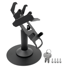 Load image into Gallery viewer, Ingenico ICT220 & ICT 250 Freestanding Swivel and Tilt Stand with Round Plate and Key Locking Mechanism