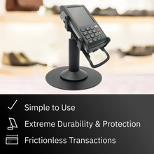 Load image into Gallery viewer, Ingenico Desk 3500 & Desk 5000 Freestanding Swivel and Tilt Stand with Round Plate