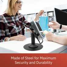 Load image into Gallery viewer, Pax A80 Freestanding Swivel and Tilt Stand with Round Plate