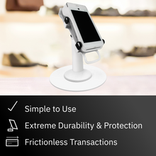 Load image into Gallery viewer, PAX A920 Freestanding Swivel and Tilt Stand with Round Plate (White)