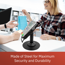 Load image into Gallery viewer, Verifone Vx805 Freestanding Swivel and Tilt Stand with Round Plate