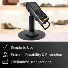 Load image into Gallery viewer, Verifone P200 / P400 Freestanding Swivel and Tilt Stand with Round Plate