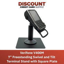 Load image into Gallery viewer, Verifone V400M Freestanding Swivel and Tilt Stand with Square Plate