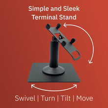 Load image into Gallery viewer, Verifone V400M Freestanding Swivel and Tilt Stand with Square Plate