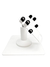 Load image into Gallery viewer, Clover Flex Low Freestanding Swivel and Tilt Stand with Square Plate (White)