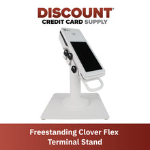 Load image into Gallery viewer, Clover Flex Freestanding Swivel and Tilt Stand with Square Plate (White)