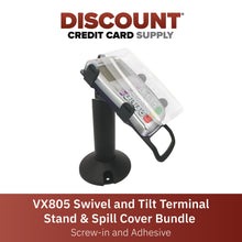 Load image into Gallery viewer, Verifone Vx805 Swivel and Tilt Stand and Spill Cover
