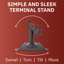 Load image into Gallery viewer, First Data RP10 Freestanding Swivel Stand with Square Plate