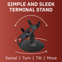 Load image into Gallery viewer, Dejavoo Z3 & Z6 Low Freestanding Swivel and Tilt Stand with Round Plate