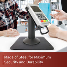 Load image into Gallery viewer, First Data RP10 Freestanding Swivel Stand with Square Plate