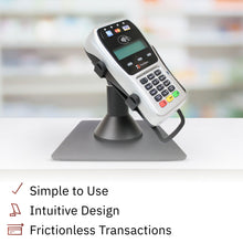 Load image into Gallery viewer, First Data FD35 & FD40 Low Swivel and Tilt Freestanding Stand with Square Plate