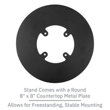 Load image into Gallery viewer, First Data FD35 / FD40 Low Freestanding Swivel Stand with Round Plate