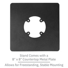 Load image into Gallery viewer, First Data FD35 & FD40 Low Swivel and Tilt Freestanding Stand with Square Plate
