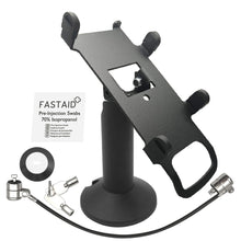 Load image into Gallery viewer, PAX S300 & PAX SP30 Swivel and Tilt Stand with Device to Stand Security Tether Lock, Two Keys 8"