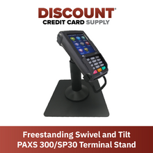 Load image into Gallery viewer, PAX S300 & PAX SP30 Freestanding Swivel and Tilt Stand with Square Plate