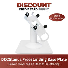 Load image into Gallery viewer, Freestanding Countertop Base Plate for Terminal and POS Equipment Stands (White)