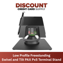 Load image into Gallery viewer, Pax Px5 Freestanding Low Swivel and Tilt Stand with Square Plate