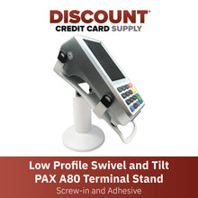 Load image into Gallery viewer, PAX A80 Low Swivel and Tilt Stand (White)