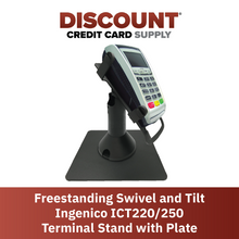Load image into Gallery viewer, Ingenico ICT 220 & ICT 250 Freestanding Swivel and Tilt Stand with Square Plate