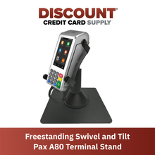 Load image into Gallery viewer, Pax A80 Freestanding Swivel and Tilt Stand with Square Plate