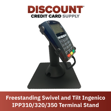 Load image into Gallery viewer, Ingenico IPP 310 / 315 / 320 / 350 Freestanding Swivel and Tilt Stand with Square Plate