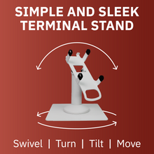 Load image into Gallery viewer, Dejavoo Z8 & Dejavoo Z11 Freestanding Swivel and Tilt Stand with Square Plate (White)