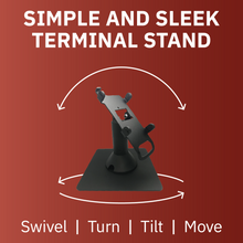 Load image into Gallery viewer, Verifone Vx805 Freestanding Swivel and Tilt Stand with Square Plate