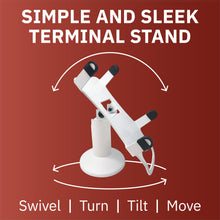 Load image into Gallery viewer, PAX A80 Low Swivel and Tilt Stand (White)