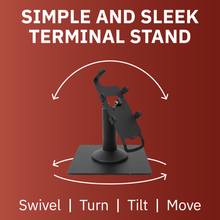 Load image into Gallery viewer, Verifone P200 / P400 Freestanding Swivel and Tilt Stand with Square Plate