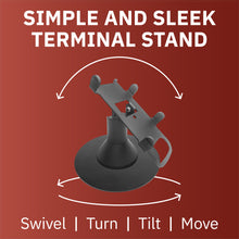 Load image into Gallery viewer, PAX S300 & SP30 Low Freestanding Swivel Stand with Round Plate