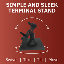Load image into Gallery viewer, Verifone Vx520 Freestanding Low Swivel and Tilt Stand with Square Plate