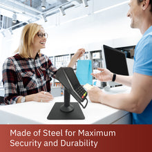 Load image into Gallery viewer, Verifone V400C Plus Freestanding Swivel and Tilt Stand with Square Plate