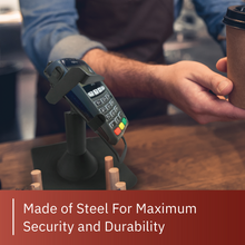 Load image into Gallery viewer, Ingenico IPP 310 / 315 / 320 / 350 Freestanding Swivel and Tilt Stand with Sqaure Plate and Key Locking Mechanism