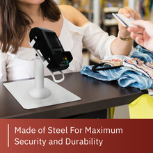 Load image into Gallery viewer, Dejavoo Z8 & Dejavoo Z11 Freestanding Swivel and Tilt Stand with Square Plate (White)