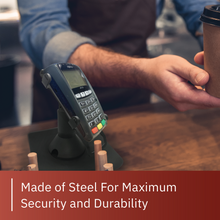 Load image into Gallery viewer, Ingenico IPP 310 / 320 / 350 Freestanding Low Swivel and Tilt Stand with Square Plate