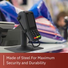 Load image into Gallery viewer, Verifone V200 / V400 Freestanding Swivel and Tilt Stand with Square Plate