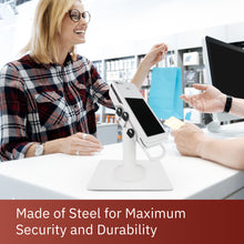 Load image into Gallery viewer, Freestanding Countertop Base Plate for Terminal and POS Equipment Stands (White)