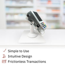 Load image into Gallery viewer, PAX A80 Freestanding Low Swivel and Tilt Stand with Square Plate (White)