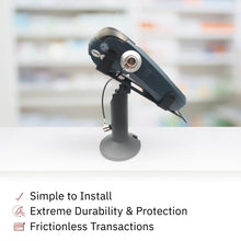 Load image into Gallery viewer, PAX S80 Swivel and Tilt Stand and Device to Stand Security Tether Lock, Two Keys 8"