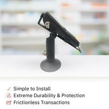 Load image into Gallery viewer, Verifone P200 & Verifone P400 Swivel and Tilt Stand with Device to Stand Security Tether Lock, Two Keys 8"