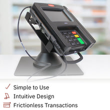Load image into Gallery viewer, Ingenico ISC 250 Freestanding Low Swivel and Tilt Stand with Square Plate