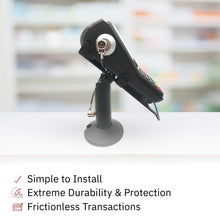 Load image into Gallery viewer, Verifone V200 / V400 Swivel and Tilt Stand with Device to Stand Security Tether Lock, Two Keys 8"