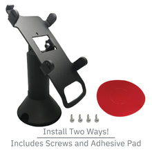 Load image into Gallery viewer, Ingenico IPP 310 / 315 / 320 / 350 Swivel and Tilt Stand with Device to Stand Security Tether Lock, Two Keys 8"